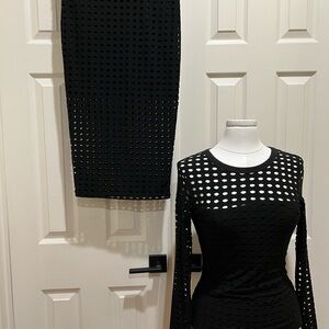 T By Alexander Wang Honeycomb Knit Set